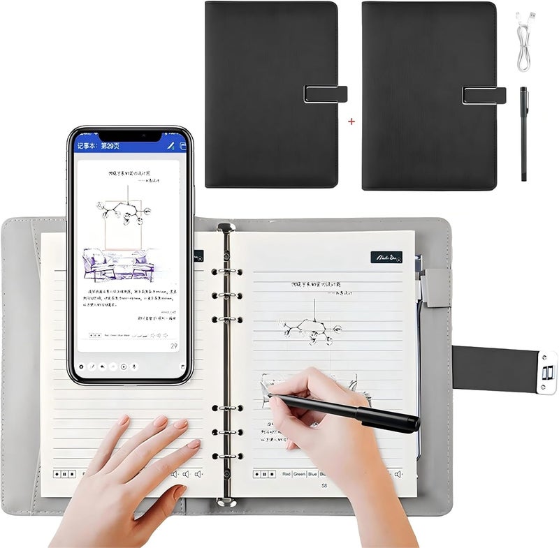 lewitools Smart Digital Pen Real-Time Sync Write on Paper Sync to Phone Mobile Voice to Text Sync Handwritten Notes Handwriting Voice to Digital Texts Storage Voice-Controlled Painting - Image 1